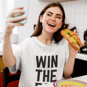 WIN THE DAY valge T-särk